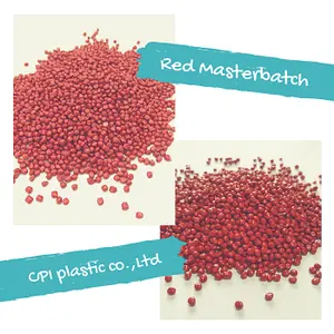 红色母粒用30-40% 彩色颜料，小颗粒/颗粒/珠子的红色塑料制品