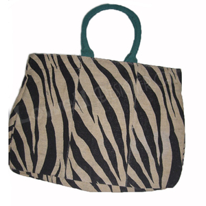 Bolsa de Yute Grande Lowellcraft con Estampado Animal Personalizado para Mujer, con Cierre de Cordón y 1 Compartimento - Product Image 1