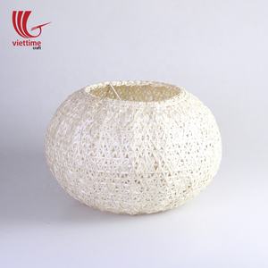 Abat-jour rétro tissé à la main en motif de feuilles de palmier, luminaire décoratif d'intérieur, vente en gros - Product Image 5