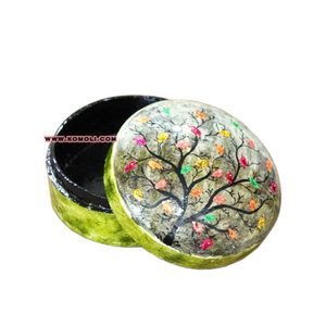 Máquina de papel de diseño de árbol de noche, caja personalizada pintada a mano - Product Image 1