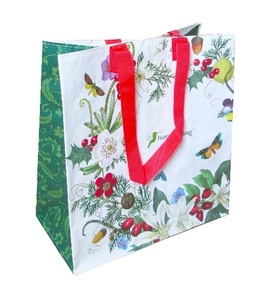 KD9628 PP Woven Waterproof Eco-friendly Recyclable Low Aluminium Custom Design <b>Folding</b> Shopping <b>Bag</b> Cartoon Pattern Zipper - Product Image 1