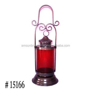 Lanterne en métal noir fait à la main décoration de la maison lanterne en verre oiseau sur le dessus nouveau design mariage décoratif - Product Image 4