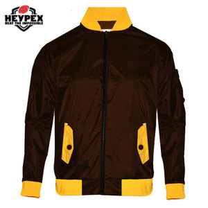 Blouson bombardier d'hiver personnalisé de haute qualité en fourrure grande taille tissu denim polyester imperméable et respirant fermeture à glissière logo personnalisé - Product Image 5