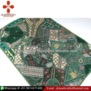 Wholesale Decorative Hand Embroidered Beaded Patchwork Tapestry - Product Image 1