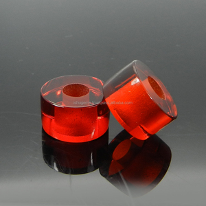 Synthetic <b>Red</b> hydro 14x8x5mm smooth tire <b>beads</b> Gemstone big hole <b>beads</b> for bracelet - IG0129 - Product Image 1
