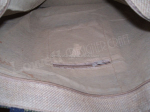 Bolsa de Playa Lowellcraft de Yute con Forro de Poliéster, Hecha en Delhi - Product Image 5