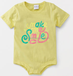 Summer 100% Ring Spun Cotton Blank Oem Baby Clothes Romper Hot Sale Baby Boy Clothes Soft Cotton <b>Girls</b> Romper Tirupur India - Product Image 2