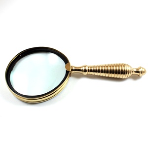 Calyron Classic Nautique Handmade Gold European Brass Loupes Verre décoratif de poche en métal et alliage - Product Image 2