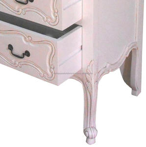 เฟอร์นิเจอร์ไม้มะฮอกกานีอินโดนีเซีย-ลาโรเชลสีขาวโบราณฝรั่งเศสหน้าอก4ลิ้นชักเฟอร์นิเจอร์ - Product Image 6