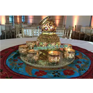 Indian Wedding Meenakari kalash Decoration Latest Wedding Decorated Kalash