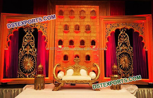 Modern Style Indian <b>Wedding</b> Backdrop <b>Decoration</b> Latest Design <b>Wedding</b> Frame <b>Walls</b> - Product Image 4