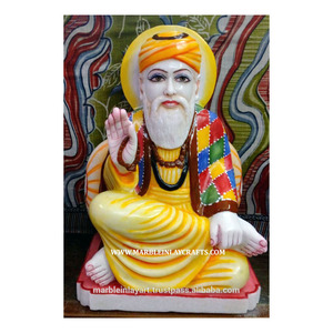 Estatua de Guru Nanak religioso pulido de mármol puro, escultura de alta calidad para adoración - Product Image 1