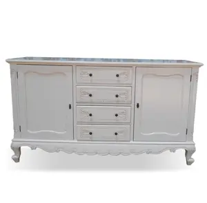 White Painted Furniture Indonesia - Dining Room French <b>Sideboard</b> - Product Image 1