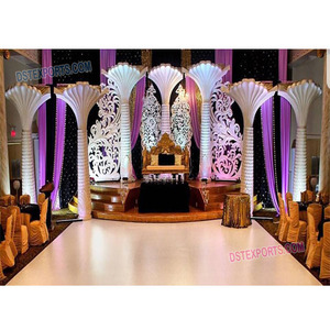 Palmera de boda grandiosa, decoración de escenario, telón de fondo de boda, decoración de escenario - Product Image 1