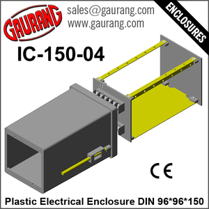 ขายดีที่สุด ABS กล่องไฟฟ้าพลาสติก DIN 96*96*150ป้องกัน IP66อลูมิเนียมพีซีกันน้ำกล่องควบคุมแยก - Product Image 2