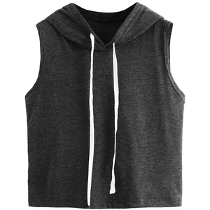 Venta al por mayor Impreso 100% algodón Tank Tops para hombres Plain Fitness Knitted Top para ropa de mujer - Product Image 3