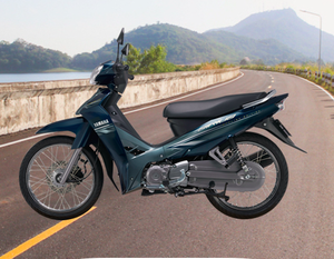 Nouveau design de moto à engrenages 110cc (Yamahav Su-ri-us) blanc/rouge/noir - Product Image 4