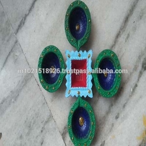 Diyas en argile pour modèles de sculptures en terre cuite décoratives Diwali - Product Image 3