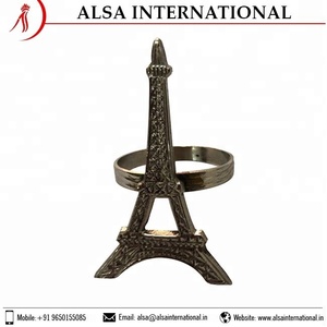 Servilleteros en forma de hoja vintage hechos a mano del proveedor líder exportador de confianza, el mejor Metal duradero para decoración de mesa de fiesta exclusiva - Product Image 3