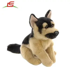 Levin, плюшевая игрушка LE, дешевая, сделанная на заказ, яркая Полицейская собака, плюшевые игрушки для сувенира