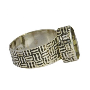 New Style Natural Lemon Quartz <b>Stone</b> <b>Ring</b> 925 Sterling Silver Jewelry Eternity Vermeil <b>Ring</b> <b>for</b> <b>Men</b> and Women - Product Image 3
