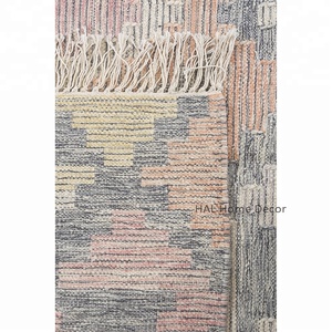 Tapis et moquettes en laine design moderne Vente en gros fabriqués en Inde pour la maison, l'hôtel, la cuisine, l'extérieur et la prière en coton tissé - Product Image 4