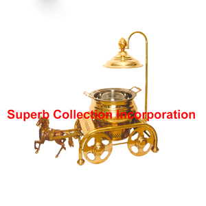 ม้ารถเข็นทองเหลือง Chafing จาน Cover Hanger - Product Image 2