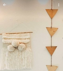 Pancarta de Metal con forma de triángulo Vertical para decoración de pared del hogar estilo bohemio Aniversario de cumpleaños precio al por mayor de alta calidad - Product Image 3