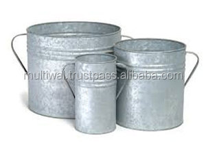 Jardinières galvanisées pour jardin décoratif - Product Image 5