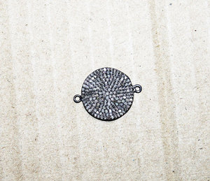 Hermoso Diamante de champán 925, abalorio y colgante de plata de ley sólida de 1 "de largo para hacer joyas, regalo de aniversario - Product Image 6