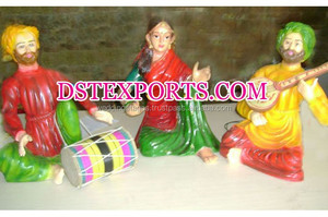 Rangla Punjab estatua de fibra tradicional Punajbi estatuas de boda Punjabi tema FRP Bhangra estatuas boda Punjabi decoración Reino Unido - Product Image 3