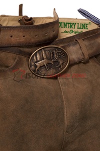 Pantalones cortos de cuero auténtico unisex personalizados Oktoberfest Lederhosen de talla grande, decoración bordada, transpirables de maternidad - Product Image 2