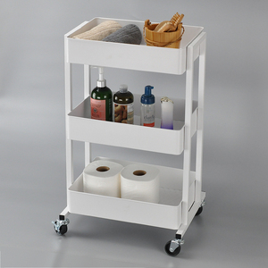 Estante de almacenamiento de tubo de metal con madera de pino de 4 niveles - Product Image 4