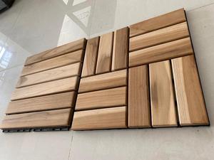 กระเบื้องดาดฟ้าไม้สักวัสดุปูพื้นไม้พรีเมี่ยมสำหรับพื้นที่กลางแจ้ง - Product Image 5