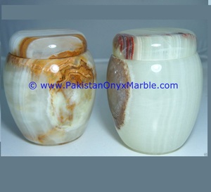 Urnas de ónix verde claro, tarros de Pakistán - Product Image 1