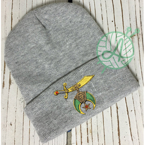 Masonic Regalia Shriner Knit Beanie Skull Hats Custom Winter Printed Headwear para negocios o ropa de playa - Product Image 3