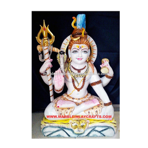 White Marble Shiva Statue - Product Image 1