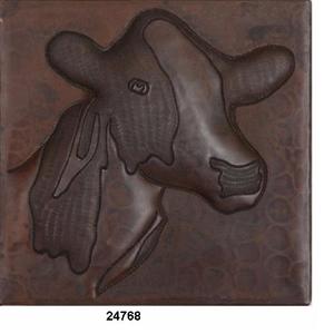 Azulejo de pared de cobre con diseño de Animal en relieve - Product Image 2