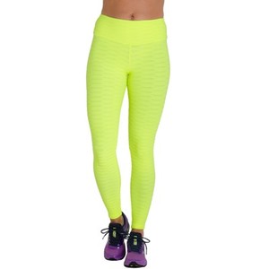 Mallas de Yoga para gimnasio informales de cintura alta XL para mujer, tela de punto sin costuras para entrenamiento deportivo elástico de nailon transpirable - Product Image 5