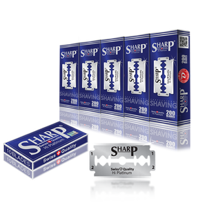 SHARP HI PLATINUM DURABLADE pour rasoirs à double tranchant Pack de piliers en acier inoxydable importé non jetable - Product Image 5