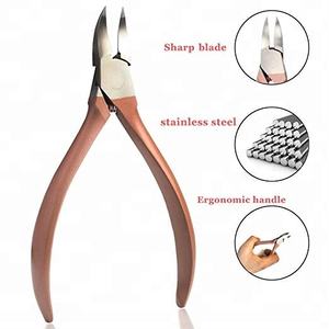 Cortador de uñas profesional de alta resistencia de oro rosa personalizable Etiqueta Privada acero pinza de uñas encarnadas - Product Image 4