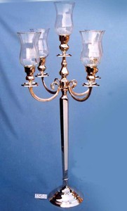 Décoration de mariage/fête/maison/hôtel 5 candélabres en argent clair - Product Image 2