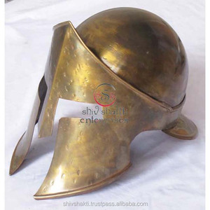 Casco Medieval de Hierro Antiguo Hecho a Mano para Guerrero Griego Corintio, Disfraz de Halloween, Navidad y Otras Ocasiones - Product Image 3