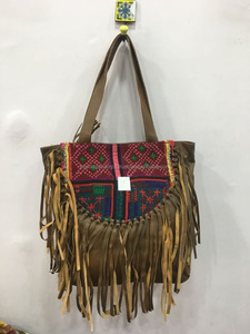Sac à épaule en cuir PU pour femmes, sacoche à franges, sac brodé, vente en gros, 2018 - Product Image 2