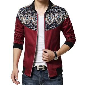 Chaquetas Bomber Casuales de Invierno para Hombre, Coloridas, Personalizadas, de Poliéster y Lona, Resistentes al Viento, de Secado Rápido, con Cremallera - Product Image 1