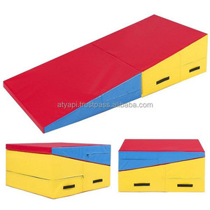 New Style Three Folding PU + Sponge Gymnastics <b>Mats</b> / Gym <b>Mats</b> <b>Fitness</b> Yoga Super Stick Extra Thick 50/100mm - Product Image 4