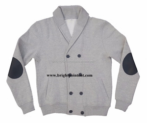 Chaqueta de invierno informal para hombre con botón frontal nueva moda patrón sólido 100% algodón polar Jumper ropa de calle - Product Image 1