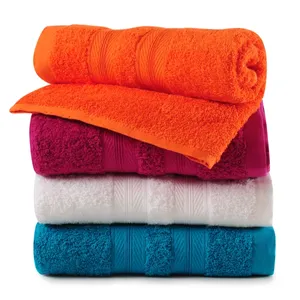 Supplier in India 100% cotton super absorbent high quality cotton face towel sets 30 x 30 cm 350 gsm towel for all season use.