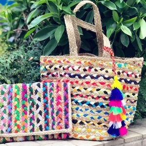 Sac à bandoulière élégant en jute écologique pour femmes - Product Image 2