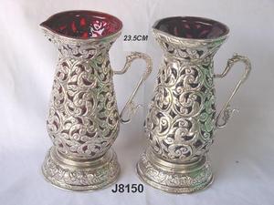 Glass and <b>Brass</b> Votive Tea Light <b>Holder</b> All Colors Available Metal in Silver Finish Tea Light <b>Candle</b> <b>Holder</b> for Home Decor - Product Image 4